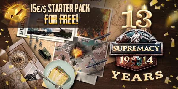 Pacchetto iniziale per il 13° anniversario di Supremacy 1914