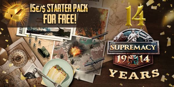 Supremacy 1914 Pacchetto iniziale per il 14° anniversario