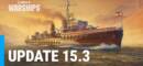World of Warships rilascia l'aggiornamento 15.3.